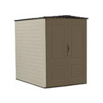 Rubbermaid Large Vertical Resin Outdoor Storage Shed with Lockable Doors