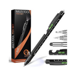 Bolígrafo multiherramienta 9 en 1. Gadgets geniales incluidos. Linterna LED.