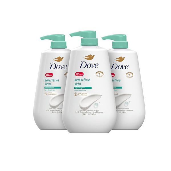 3-Pack Dove Sensitive Skin Body Wash