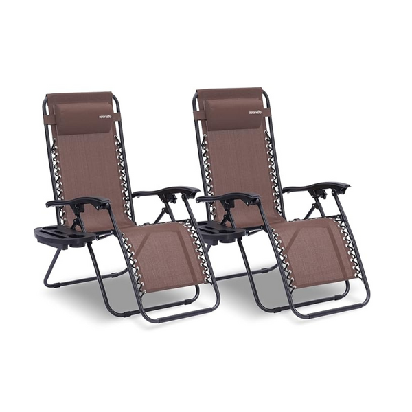 SereneLife Pack de 2 sillones Zero Gravity