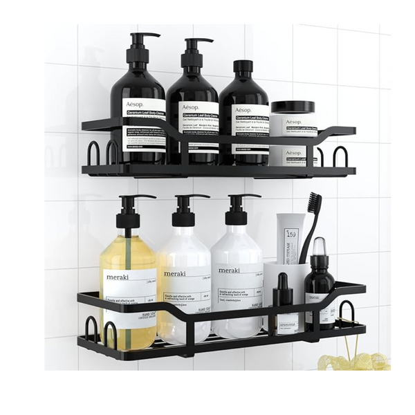 Kitsure Shower Caddy Organizador de ducha adhesivo de acero inoxidable extra grande