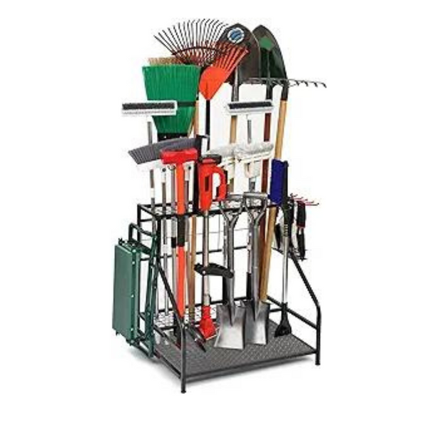 Estante de almacenamiento organizador de herramientas de jardín