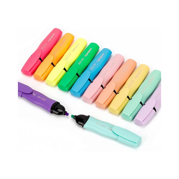 12-Piece Zeyar Aesthetic Highlighter Pen (Assorted Colors)