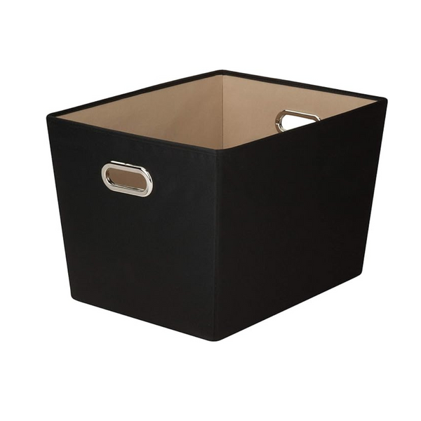 Contenedor de almacenamiento negro Honey-Can-Do (grande)