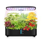 Sistema de jardín interior hidropónico Fulsren de 12 cápsulas con luces de cultivo LED