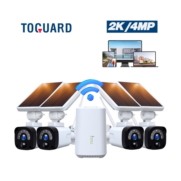 Sistema de cámara de seguridad exterior inalámbrico solar Toguard 3Mp