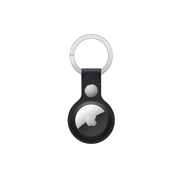 Llavero de cuero Apple AirTag (Medianoche)