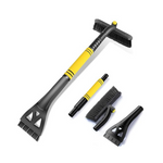 Motomate Cepillo para nieve de 37" y raspador de hielo desmontable con cabezal de cepillo con agarre de espuma