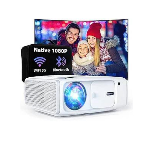 Proyector de cine en casa Febfoxs Jq450 de 400 lúmenes y 11000 lux