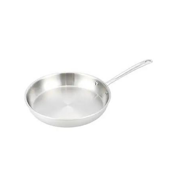 AmazonCommercial 12" Tri-Ply Stainless Steel Fry Pan