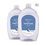 Paquete de 2 recambios de jabón líquido para manos suave y transparente Amazon Basics