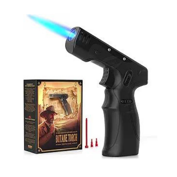 Gibot Butane Torch Lighter Gun with Adjustable Flame & Safety Lock