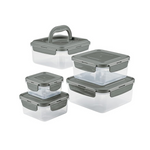 10-Piece Rachael Ray BPA-Free Stacking Square Food Storage Container Set