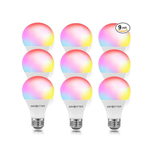 Paquete de 9 bombillas inteligentes Daybetter de 9 W y 800 lúmenes
