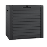 31-Gallon Resin Outdoor Deck Box with Lockable Lid & Handles