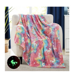 L'Agraty 50" x 60" Soft Star Unicorn Kids Throw Blanket
