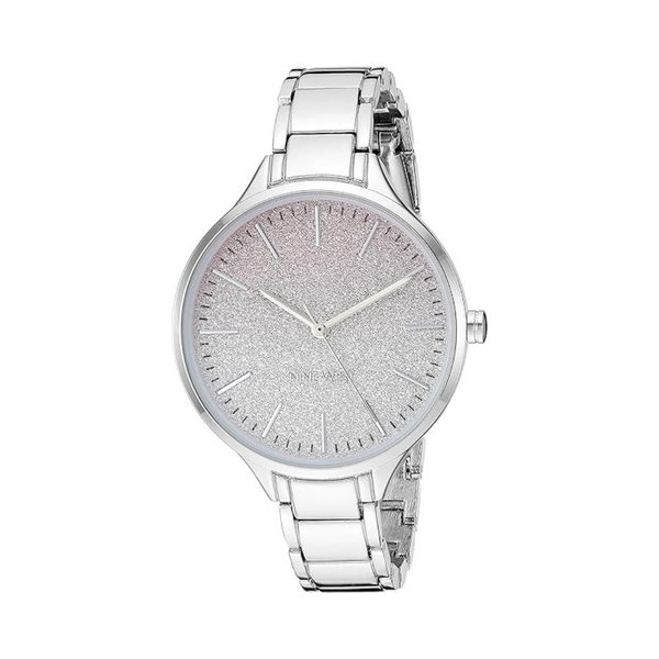 Nine West Women's Silver-Tone Bracelet Watch