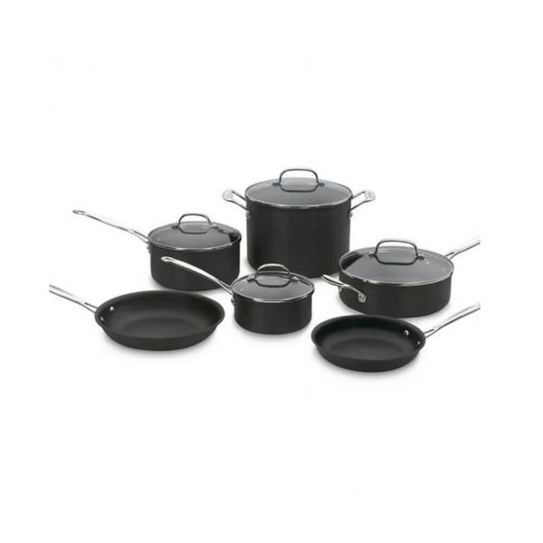 Cuisinart Chef's Classic Juego de utensilios de cocina anodizados duros antiadherentes de 10 piezas