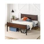 Zinus Tucker Bamboo and Metal Platform Twin Bed Frame