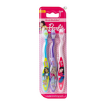 3-Pack Brush Buddies Kids Soft Bristle Barbie Toothbrush