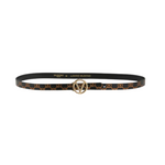 Valentino by Mario Valentino Small Monogram Leather Belt