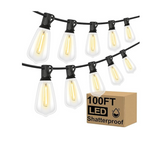 Luces LED para patio regulables Brightever de 100 pies y 2700 K
