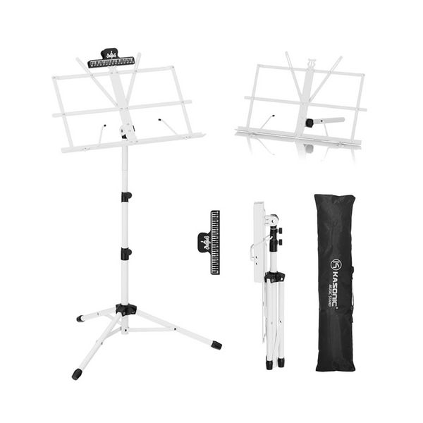 K Kasonic 2 in 1 Dual-Use Folding Sheet Music Stand & Desktop Book Stand