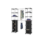 Sistema de organización de armario ajustable con doble varilla Whitmor Deluxe