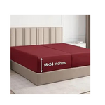 Sábana ajustable tamaño King con división extra profunda