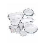 Juego completo de utensilios para hornear de vidrio Anchor Hocking Oven Basics de 15 piezas