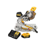 Sierra ingletadora deslizante inalámbrica DeWALT MAX de 20 V y 7,25" con batería y cargador