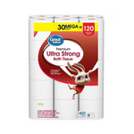 30 mega rollos de papel higiénico ultrarresistente de gran valor