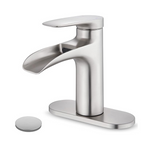 Grifo de baño de níquel cepillado