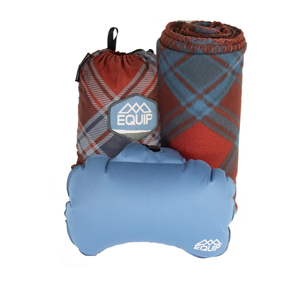 Equipe una hamaca de nailon para 1 persona con manta polar y almohada
