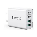 Cargador de pared rápido Hongyee de 40 W y 4 puertos USB tipo C