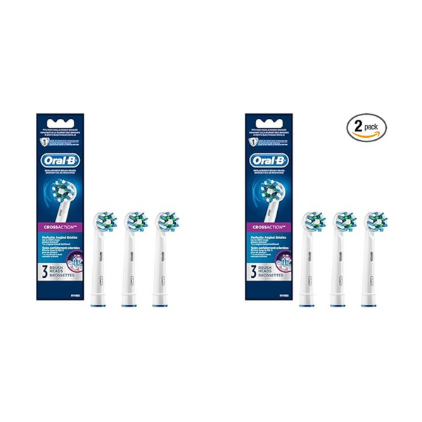 Paquete de 2 cepillos de dientes eléctricos Oral-B Cross Action