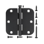 Paquete de 18 bisagras de puerta Ticonn de 3,5" con esquina de radio de 5/8"