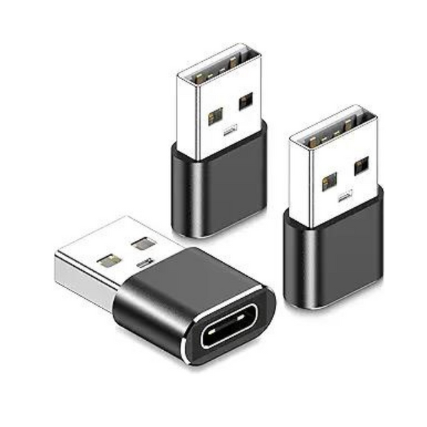 Paquete de 3 adaptadores USB a USB-C