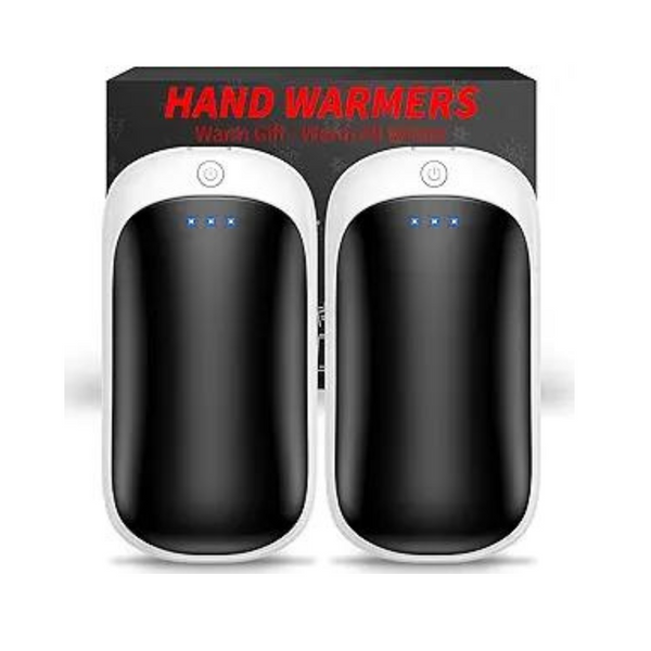 Paquete de 2 calentadores de manos eléctricos recargables portátiles Lerat USB 2 en 1