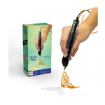 3Doodler Flow 3D Printing Pen With Free Refill Filaments & Stencil Book