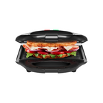 Parrilla compacta portátil Chefman, prensa para panini y sandwichera