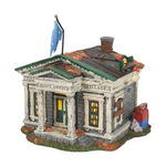 Department 56 Snow Village Halloween Ghost Office Lit Building (6.77")