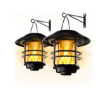 Paquete de 2 faroles solares de pared colgantes Otdair