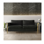 Sofá tapizado de terciopelo Glam contemporáneo Castle Place