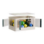 Niriaho Contenedor de almacenamiento plegable apilable de 12 galones con tapas