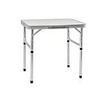 Mesa de campamento plegable portátil de aluminio con asa de transporte
