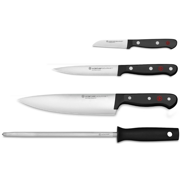 4-Piece Wüsthof Gourmet Chef's Knife Set