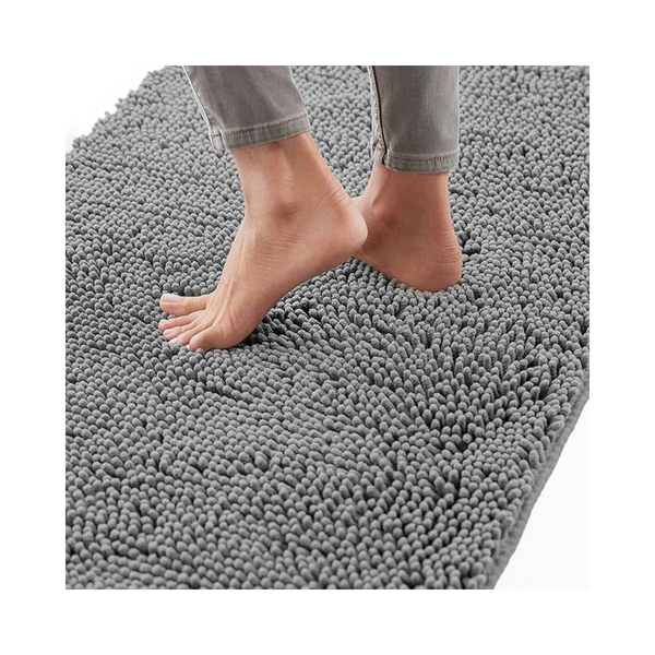 Alfombra de baño de microfibra de secado rápido Gorilla Grip de 24" x 17"