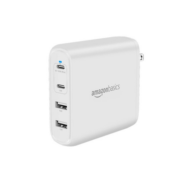 Amazon Basics 100W 4-Port GaN Wall Charger