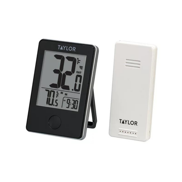 Termómetro digital inalámbrico LCD para interiores y exteriores Taylor
